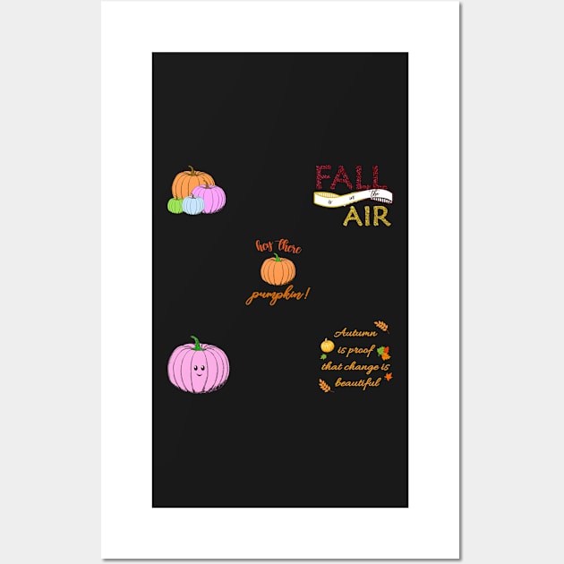 Autumn/Fall Design Sticker Pack Three Wall Art by AishwaryaMathur